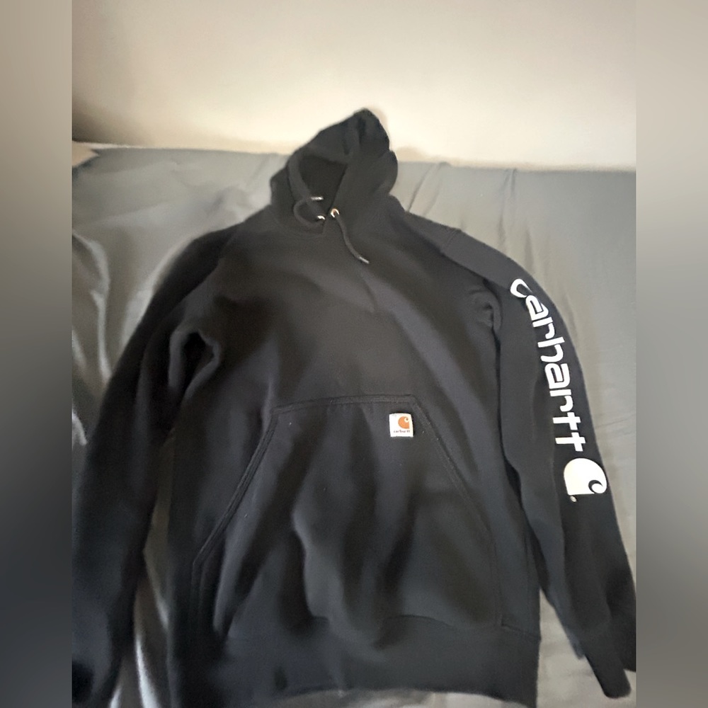 Black men medium Carhartt hoodie :used